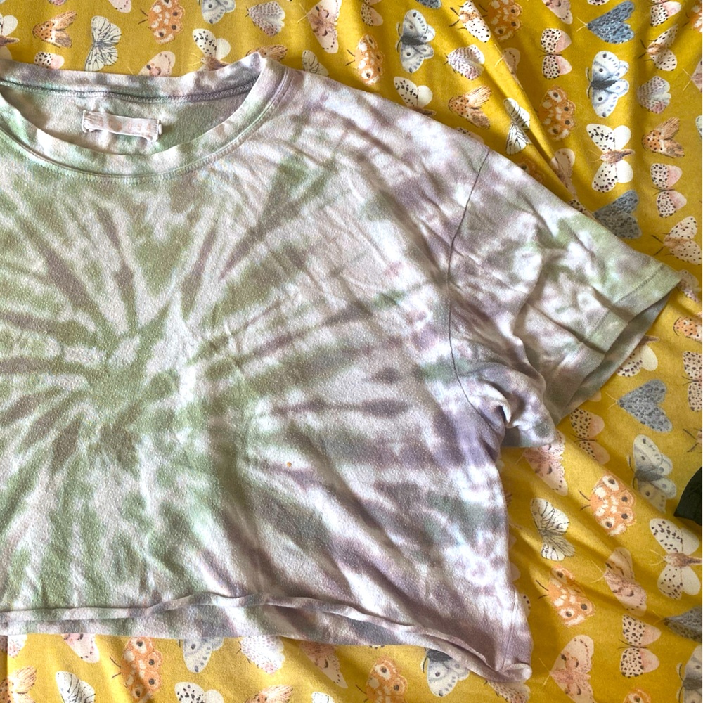 LA CAUSA tye dye crop top tee